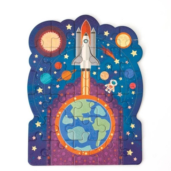 Space - Blast Off Glow In the Dark Mini Puzzle - Picture 2 of 3